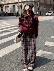 水衣源2767款时尚纯色短款洋气加厚保暖羽绒服女冬季潮品，女装羽绒服，水衣源