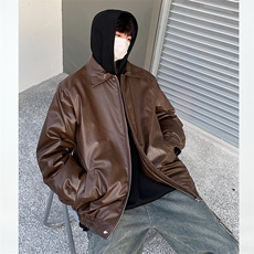 常规PY03-P88加棉MY03-P118现货皮夹克冬天防风皮棉衣棉服，男装夹克，电商B327