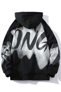 7XL-M 2023春季新款连帽卫衣男白底平铺休闲长袖上衣加肥加大码图片