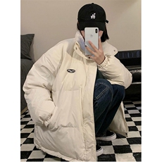 秋冬季立领女宽松显瘦羊羔毛羽绒棉服面包服加厚保暖外套M587，男装棉衣，星座1116A（原606A-3）