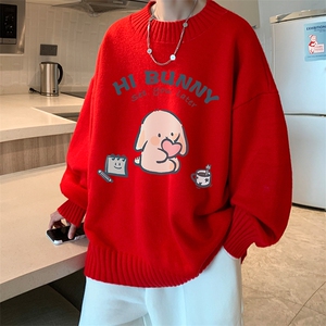 半高领毛衣男士大码针织衫男毛线衣男 M18314-P45 加绒款-P65图片