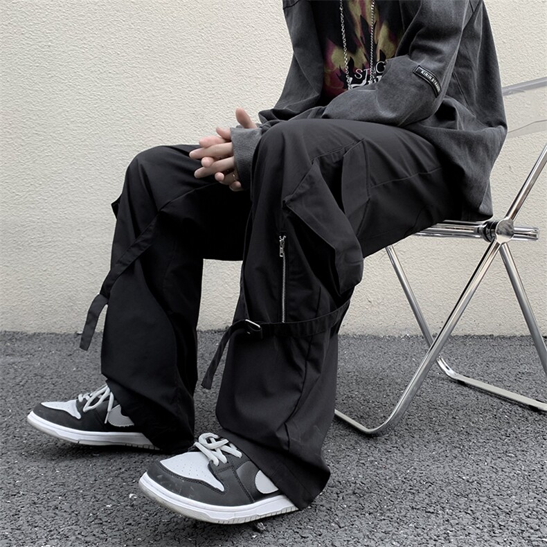 2022潮牌ins机能多口袋休闲裤美式街头复古工装裤男K4087-P45，男装休闲裤，星座512-2