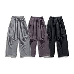 春季新款男女同款直筒弯刀休闲裤DSA157B-K2605-TP50图片