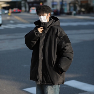 冲锋衣男士秋季美式潮牌ins工装连帽外套宽松休闲夹克 W8000-P95图片