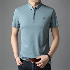 POLO衫男上衣半袖男装衣服男士体恤衫T恤潮牌休闲翻领爸爸短袖男，男装T恤，电商B212（原钱塘6029）
