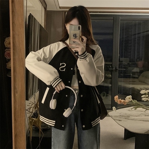 女童棒球服秋装2025新款外套春秋款女孩运动秋季上衣 C804-P100图片