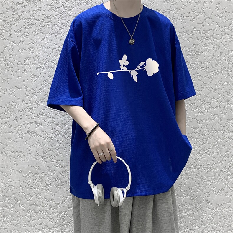 华夫格t恤男短袖男大码五分袖大皂风HT73360-P22,男装T恤,电商A040