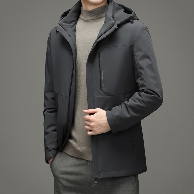 CSYR86030钱塘2020-2冬季厚款商务休闲中年男士有帽羽绒服P205,男装羽绒服,钱塘207-2