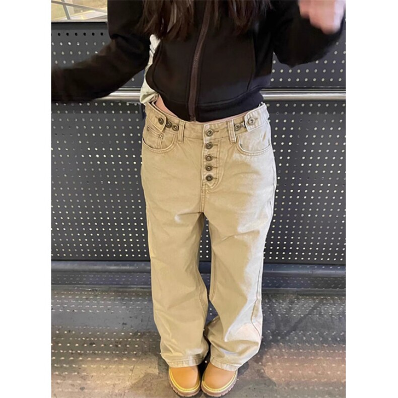 秋季新款直筒简约微喇牛仔裤高级感百搭显瘦裤子KB5109，男装牛仔裤，星座1116A（原606A-3）