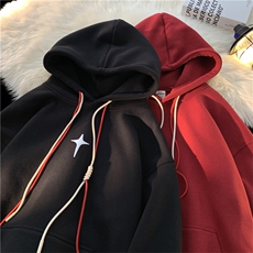 高克重抖音品质印花连帽卫衣715-6-WYB02P55(加绒60控88），男装卫衣，星座715-6