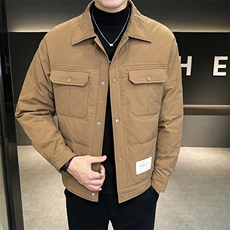 2025男翻领羽绒服男士修身净版羽绒外套轻薄夹克冬装Y9905P145，男装夹克，星座914