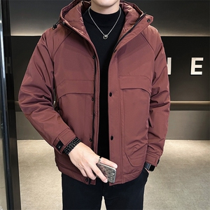 店主风 2025年男士秋冬二棉加棉加厚夹克连帽棉服M1121-P105图片