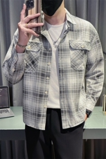 新款社会小伙秋冬男加厚寸衫型夹克男店主棉外套JK540-P68控98，男装夹克，星座301B-1