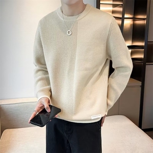 毛衣男士秋冬季新款内搭打底衫圆领套头毛线衣针织衫外套 MY05图片