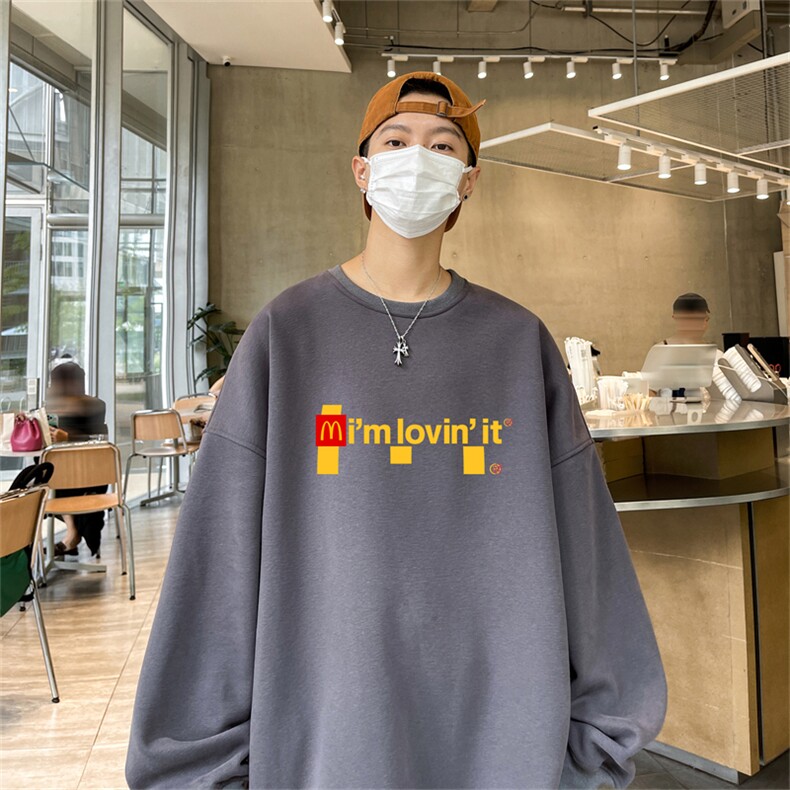 特P25控48秋冬新款男士圆领卫衣宽松休闲日常百搭上衣WQ24376,男装卫衣,电商B370