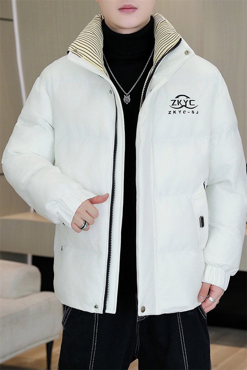 冬季加厚棉衣男休闲时尚青年立领棉衣百搭棉服外套M1802-P88,男装棉衣,星座310B-3