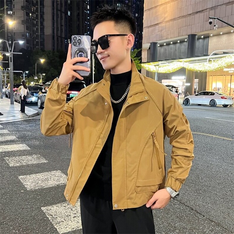 工装外套男新款潮流短款夹克衣服男士春秋款上衣,男装夹克,星座1013