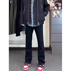 牛仔裤男春秋潮流街头ins百搭显瘦水洗裤休闲直筒裤NZC08，男装牛仔裤，星座516A