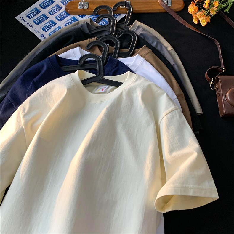 直播品质基础款圆领打底重磅纯棉T恤M~5XLXZ604-DT201-P20，男装T恤，星座604