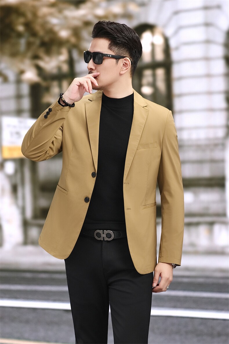 新款男士休闲商务上衣小西装秋季西服178P165,男装西服,电商D225