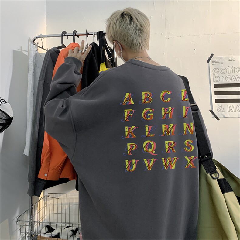 特P25控48秋冬新款男士圆领卫衣宽松休闲日常百搭上衣WQ2422,男装卫衣,电商B370