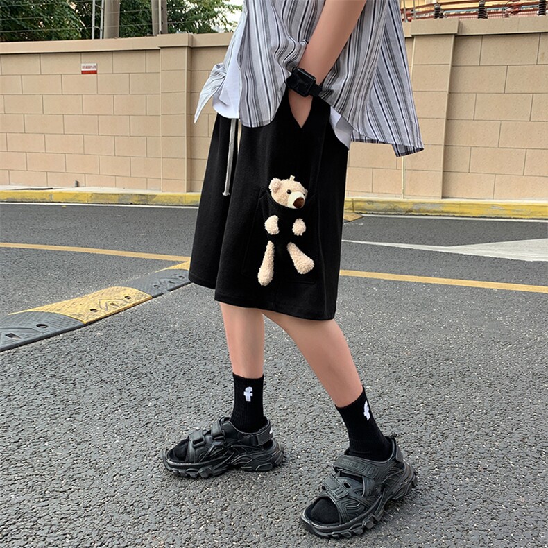 春夏装男女ins潮中性风宽松大码休闲短裤五分裤K454/P30控39,男装牛仔裤,星座608A