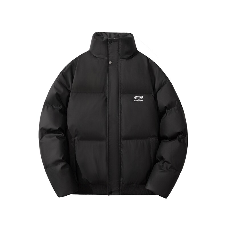 白底图抖音得物港风PU软皮棉服刺绣logo棉衣休闲男G1103P128,男装棉衣,电商A339