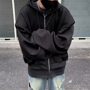 美式重磅开衫连帽卫衣男春秋潮牌痞帅小众外套roora情侣WC400-P46图片
