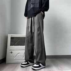 美式街头工装裤男士2024秋季新款潮牌宽松直筒休闲裤K7439-P40，男装休闲裤，星座512-4