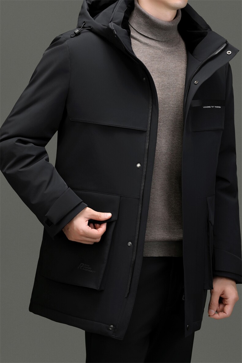 BN23803钱塘2020-2商务简约冬季厚款中年男士90鹅绒羽绒服P350,男装羽绒服,钱塘207-2