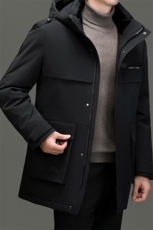 BN23803钱塘2020-2商务简约冬季厚款中年男士90鹅绒羽绒服P350，男装羽绒服，钱塘207-2