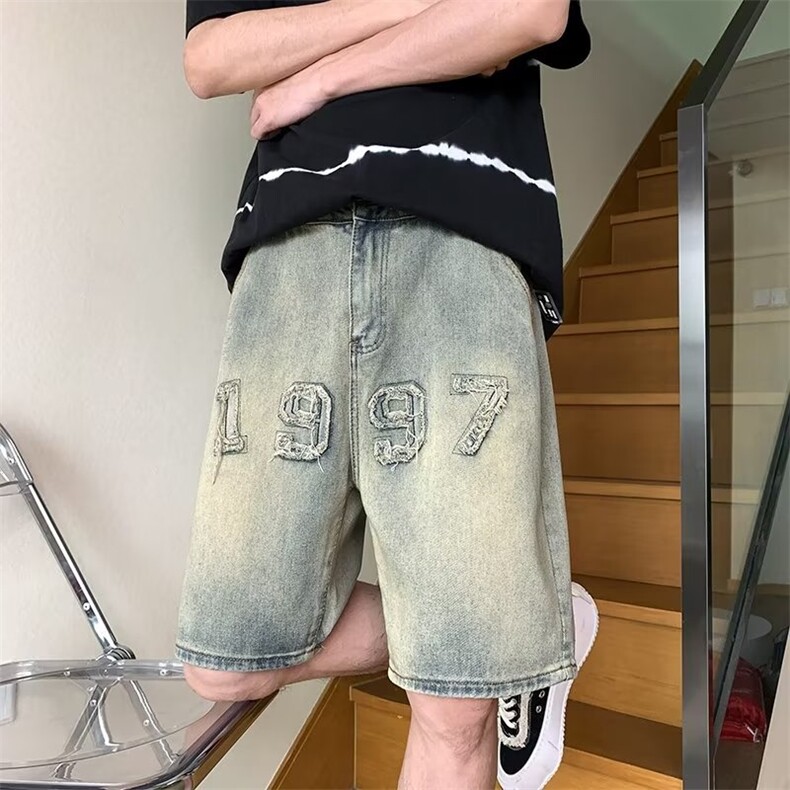 美式牛仔裤男春秋新款休闲直筒裤CK40P35图片