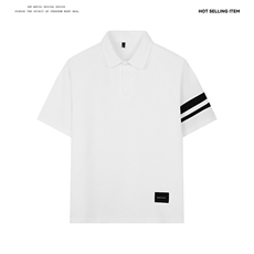PL9007-P35-控58-现货POLO衫男短袖T恤潮牌纯色翻领透气网眼，男装T恤，星座116
