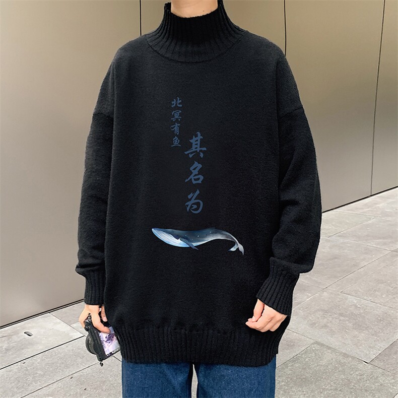 半高领毛衣男士大码针织衫男毛线衣男M18261-P45加绒款-P65,男装针织衫/毛衣,电商A040