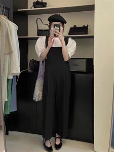 【夏季新款】韩版背带裤真两件套图片