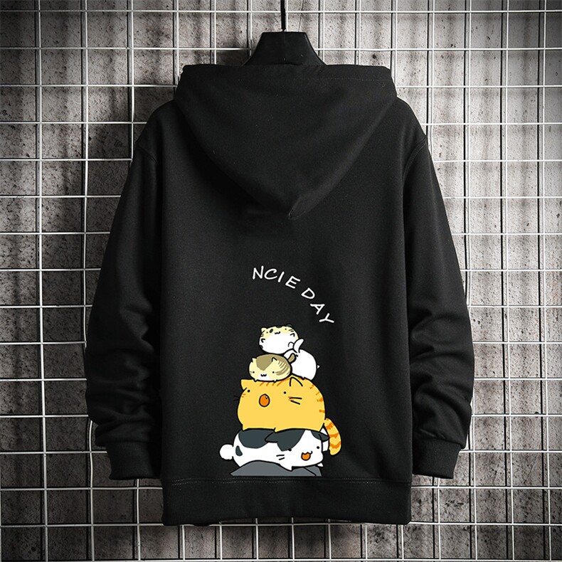 KS21090-P38 加绒款-P43 连帽开衫卫衣男运动外套大码班服 网格图片