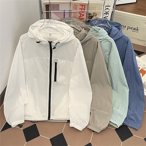 防晒衣男透气夏潮流学生宽松帅气情侣夹克衫休闲空调服FY155 P40图片