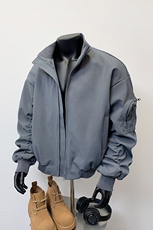 假模-飞行员夹克外套男美式短款立领棒球服8086-P60，男装夹克，电商B380（原B361）