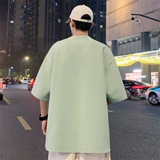 2025夏季新款港风外景大码菠萝格短袖T恤M-5XHT24398-特P20，男装T恤，电商A022