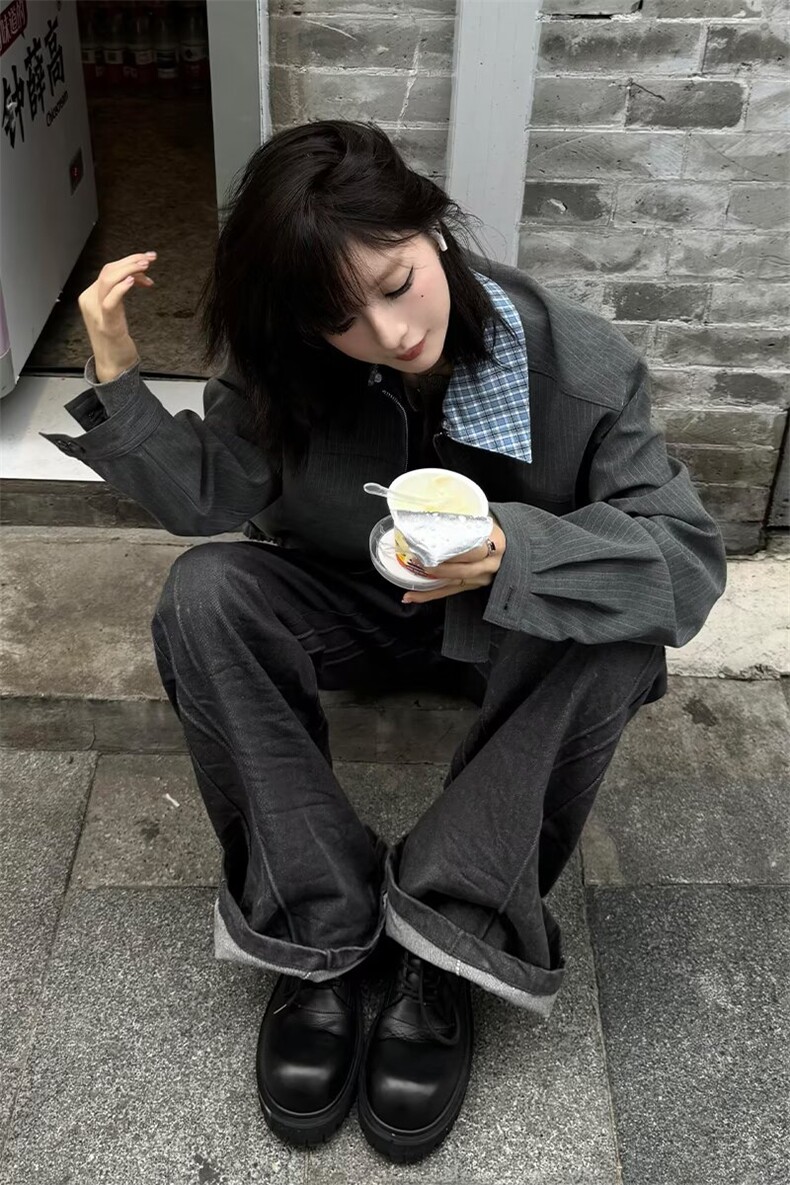 有货DJK9234-批88抖音天猫高质量假两件拼接夹克,男装夹克,星座603-2