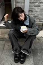 有货DJK9234-批88抖音天猫高质量假两件拼接夹克，男装夹克，星座603-2