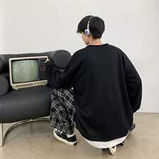 秋冬港风卫衣男学生韩版宽松外套假两件情侣百搭潮流上衣w90-p30