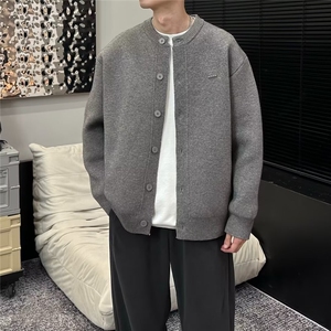 M811-P65 圆领针织衫毛衣男秋季新款潮牌高级感宽松开衫外套,男装针织衫/毛衣,星座215-1