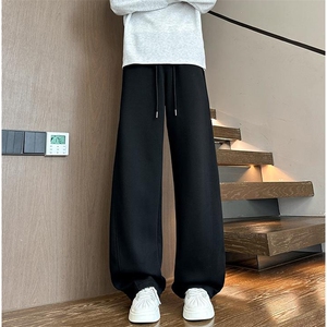 美式高街潮牌男女运动休闲裤直筒宽松卫裤慵懒显瘦休闲长裤子图片