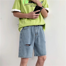潮流春季牛仔裤男牛仔短裤D661P33，男装牛仔裤，星座1116-2