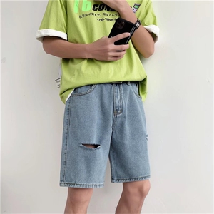 潮流春季牛仔裤男牛仔短裤D661P33图片
