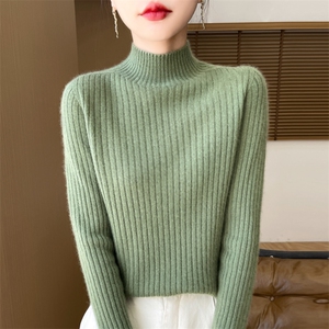 秋冬季新款毛衣女长袖显瘦时尚百搭针织上衣图片