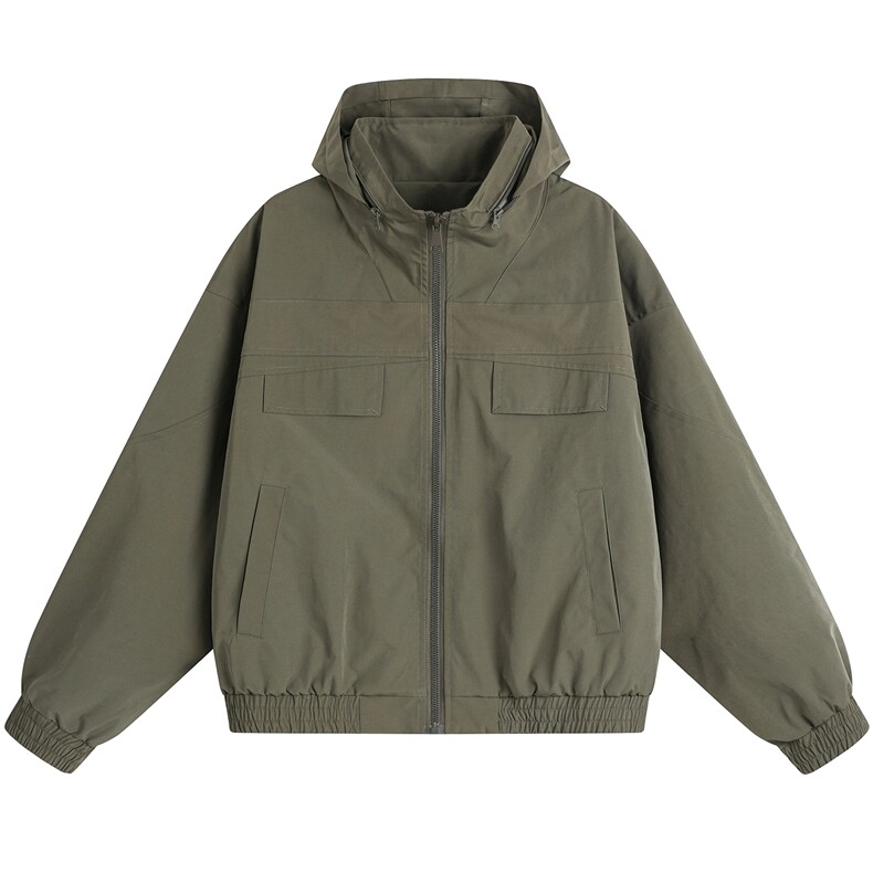 JK009平铺白底春季工装美式游骑兵夹克聚酯纤维(M-5XL)TP55,男装夹克,电商A088