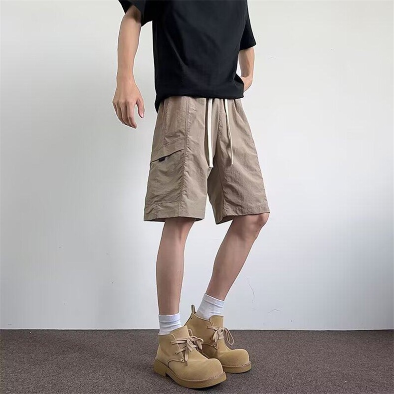 休闲短裤男士韩版潮流高街帅气百搭2025夏季ins五分裤K6310-P30图片