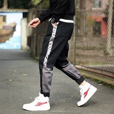 20秋装新款迷彩撞色工装裤潮宽松大码休闲裤迷+5，男装休闲裤，电商A009A（原A058A）